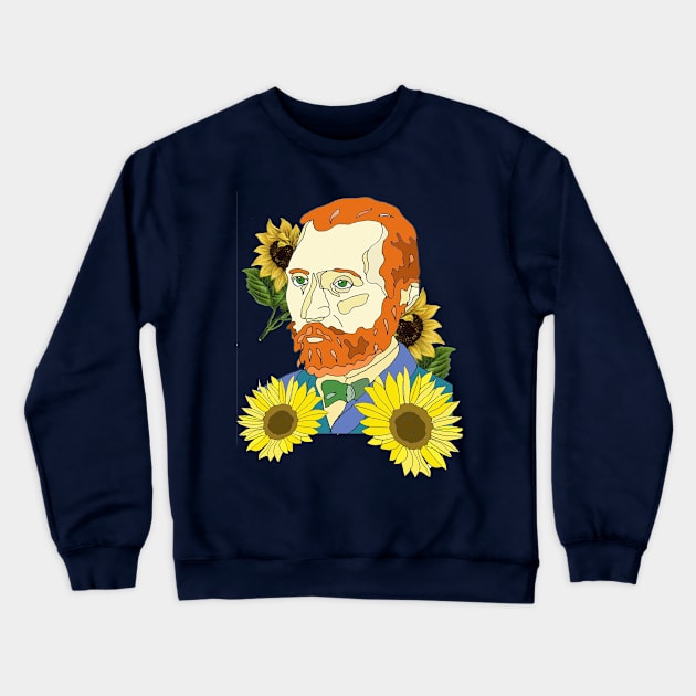 Vincent Van Gogh Crewneck Sweatshirt by White B Gifts